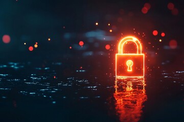 Technology and cybersecurity concepts rely on secure encryption coding that features dynamic composition
