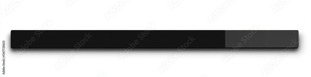 Black and Gray Bar on White Background