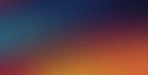 Wall Mural - minimalist background in blue orange cyan with abstract and soft effect noise, gradient, natural sty