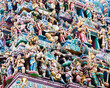 © robertharding - Intricate Hindu art and deity carvings on the facade of Sri Veeramakaliamman Temple in Little India, Singapore