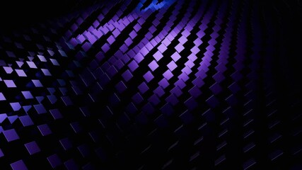 Canvas Print - Abstract Purple and Blue Geometric Pattern Background
