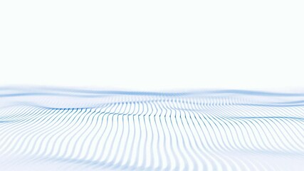 Abstract blue lines wave pattern. Modern background design. 4k video seamless loop	
