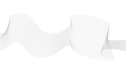 Sticker - wavy line horizontal divider outline minimalist background. abstract wave line. digital frequency eq