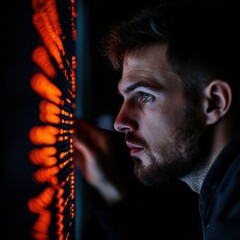Fototapete - Quantum Insights Next-Gen Data Visualization for AI-Driven Innovation, Revealing Cutting-Edge Tech Performance and Immersive Digital Transformation