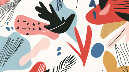 Wall Mural - intricate pattern comprising various shapes showcasing a dynamic interplay of angular geometric form