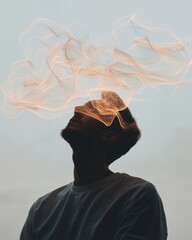 Poster - Neuro-Aesthetic Mindfulness Ethereal Mind-Body Connectivity Visualization for Gen Z Mental Wellness and Digital Consciousness Exploration