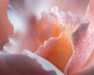 Aufkleber - Soft Focus Botanical Dreamscape Ethereal Orchid Micro-Texture in Pastel Wellness Aesthetic - Mindful Nature for Holistic Branding and Digital Calm