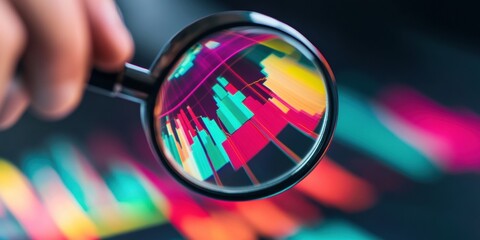 Aufkleber - Quantum Analytics Unveiled Futuristic Market Intelligence with Neon-Charged Data Visualization, Next-Gen Financial Forecasting Tech