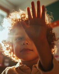 Aufkleber - Luminous Gen Z Learning Revolution Inclusive Classroom Engagement with Golden Hour Storytelling for Modern Educational Empowerment and Sensory-Rich Communication