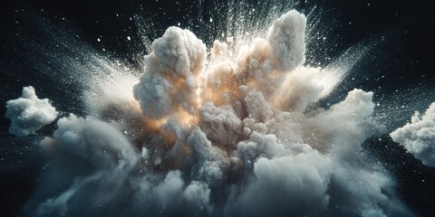 Aufkleber - Cinematic Explosive Dynamics High-Impact Visual Effects Transformative Energy Burst for Digital Media, Gaming and Next-Gen VFX Production