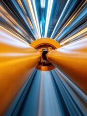 Aufkleber - Hyperkinetic Future Vision Immersive Velocity Tunnel Showcasing Technological Acceleration and Dynamic Motion Design in High-Performance Digital Visualization