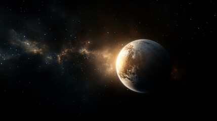 Wall Mural - Cosmic planetary event celestial wonders in space dark sky visual art of universe