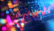 © Tanish - A stock market graph with an upward trend, set against the backdrop of city lights at night