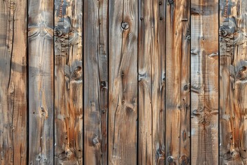Aufkleber - Rustic background texture of weathered wood planks with visible grain and knots
