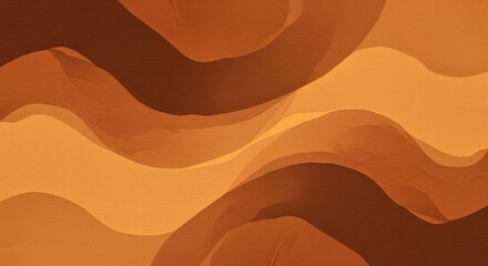 Aufkleber - Abstract Brown Waves Background with Artistic Texture and Overlay Effect