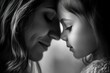 © lian - The bond between mother and daughter: Woman sharing a face to face moment with her child