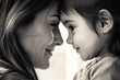 © lian - The bond between mother and daughter: Woman sharing a face to face moment with her child