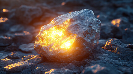 lithium-ion battery mineral compounds, symbolizing lithium mining and modern energy solutions through a visually engaging scientific representation