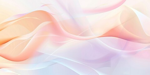 Wall Mural - Soft thin transparent curve wave flowing pink blue pastel abstract light backgrounds colors gradient lines create elegant modern wallpaper futuristic.