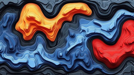 Abstract Topographic Layers