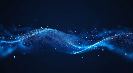 Digital background featuring digital code and binary numbers on a dark blue background
