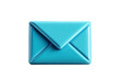 © Barbara Taylor - blue mail envelope icon, isolated, transparent, png, background, cutout