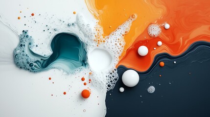 Poster - Abstract paint swirl colorful texture background