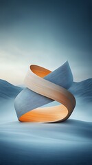 Poster - Abstract swirling form art