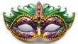 © Shamim - Mardi gras mask isolated on white background