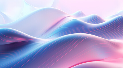 Leinwandbilder -  A sleek background with a futuristic design, featuring smooth flowing curves and a pink gradient wave.