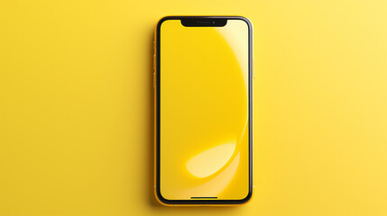 Poster - A smooth, solid, bright yellow background with no texture, perfect for smartphone backgrounds and designs.

