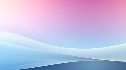 Leinwandbilder - A soft pastel gradient background with light blue and pink, featuring a wavy curve design.

