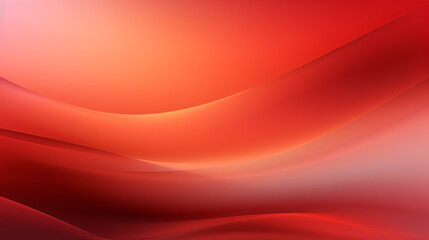 Leinwandbilder - Abstract colorful red gradient background with fully blurred curves and waves, ideal for high-tech presentations.

