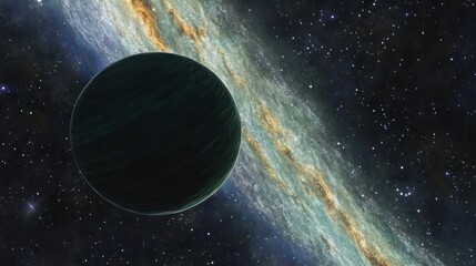 a rogue planet drifting alone in deep space --ar 16:9 --v 6.1 job id: 0973aec7-294c-4d36-b1a2-21b7e0