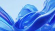 © Akstem - Abstract blue fluid texture. Simulated cloth art with bright smooth satin.
