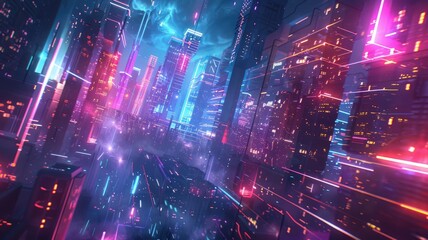Abstract of digital shape or line and technological cyber style particle design connect in surreal electronic shape designing. High tech scenery express seamless pattern perfect for wallpaper. AIG53.