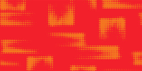 Naklejka na meble Dots halftone orange color pattern gradient texture with technology digital background eps 10