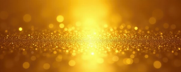 Wall Mural - A beam of light reflects off a shiny gold surface, highlight, gold