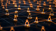 © yasid - Abstract 3D Illustration of a Global Social Network Connection