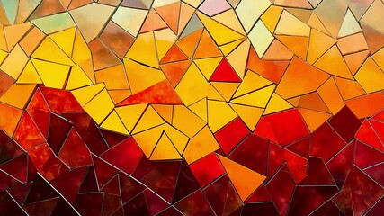 Wall Mural - geometric abstract: a dynamic interplay of vibrant colors and angular forms creates an eye-catching 