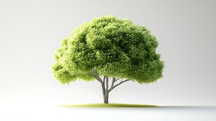 A cute, green tree icon design,