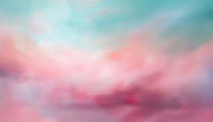 Wall Mural - soft pink and blue abstract background with a cloud-like texture. gentle pastel colors blend smoothl