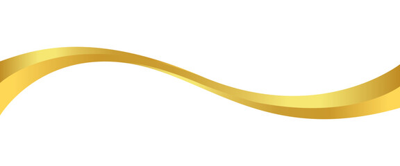 gold wave curve, golden wave corner shape for element, stripes ribbon golden graphic, striped gold