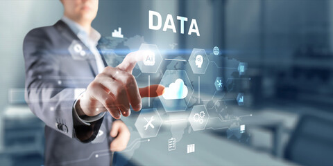 cloud computing, data storage and security 2025 concept