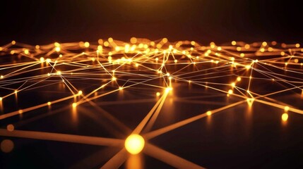 Wall Mural - dive into the artistic representation of a network that highlights the beauty of connectivity and il