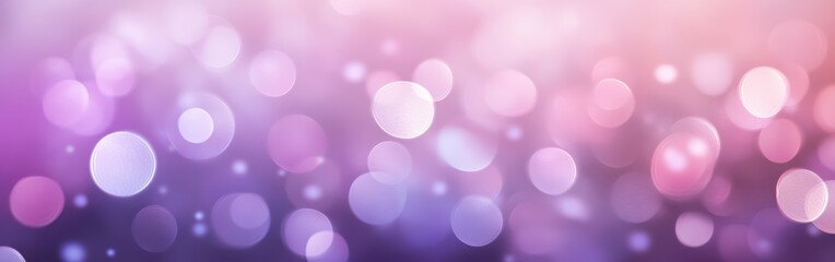 Leinwandbilder - Pastel bokeh background in soft lavender hues creates a dreamy atmosphere for various creative projects
