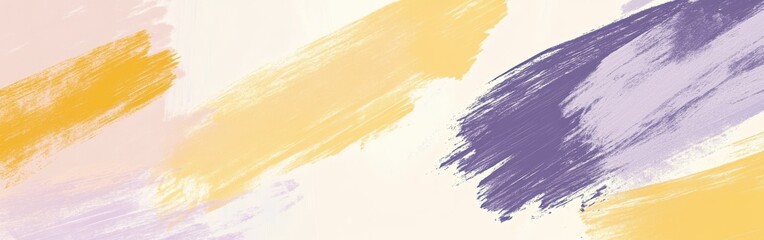 Leinwandbilder - Minimalist composition showcasing pencil on textured background with soft, blended hues of yellow and purple at a workspace
