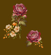 © DigitalArt - flower bunch and digital allover pattren and  black and white pattren