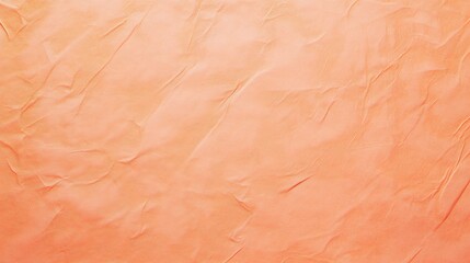 Wall Mural - salmon pink crumpled paper texture forming an abstract background