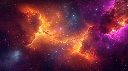 Wall Mural - the beauty and mystery of cosmic nebulae in the universe.